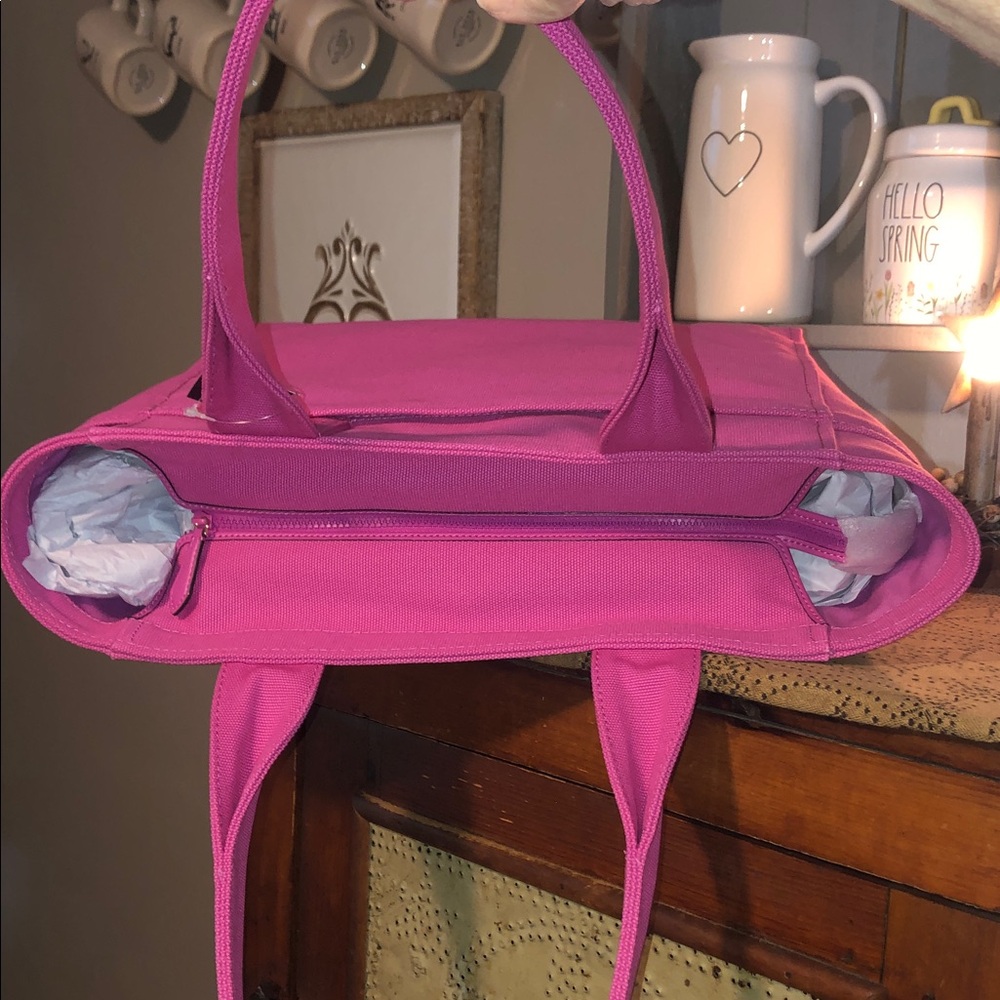 Kate Spade Jett Large Canvas Tote Magenta - Picture 7 of 13